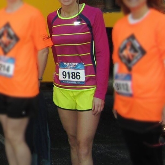 Nike Dri-Fit Striped Long Sleeve Running Top S EUC - Picture 5 of 5